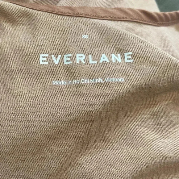 Everlane The Weekend Tiered Sleeveless Midi Dress in Oak Women's size XS - Picture 6 of 7